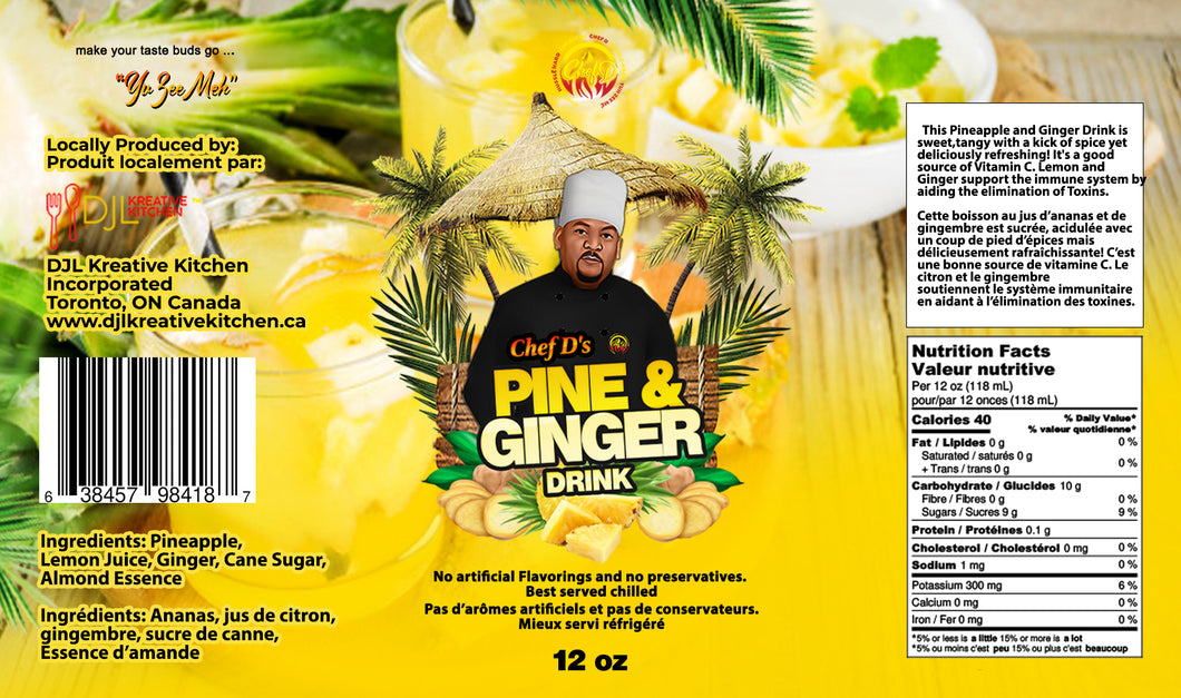 Chef D's Pine and Ginger Drink
